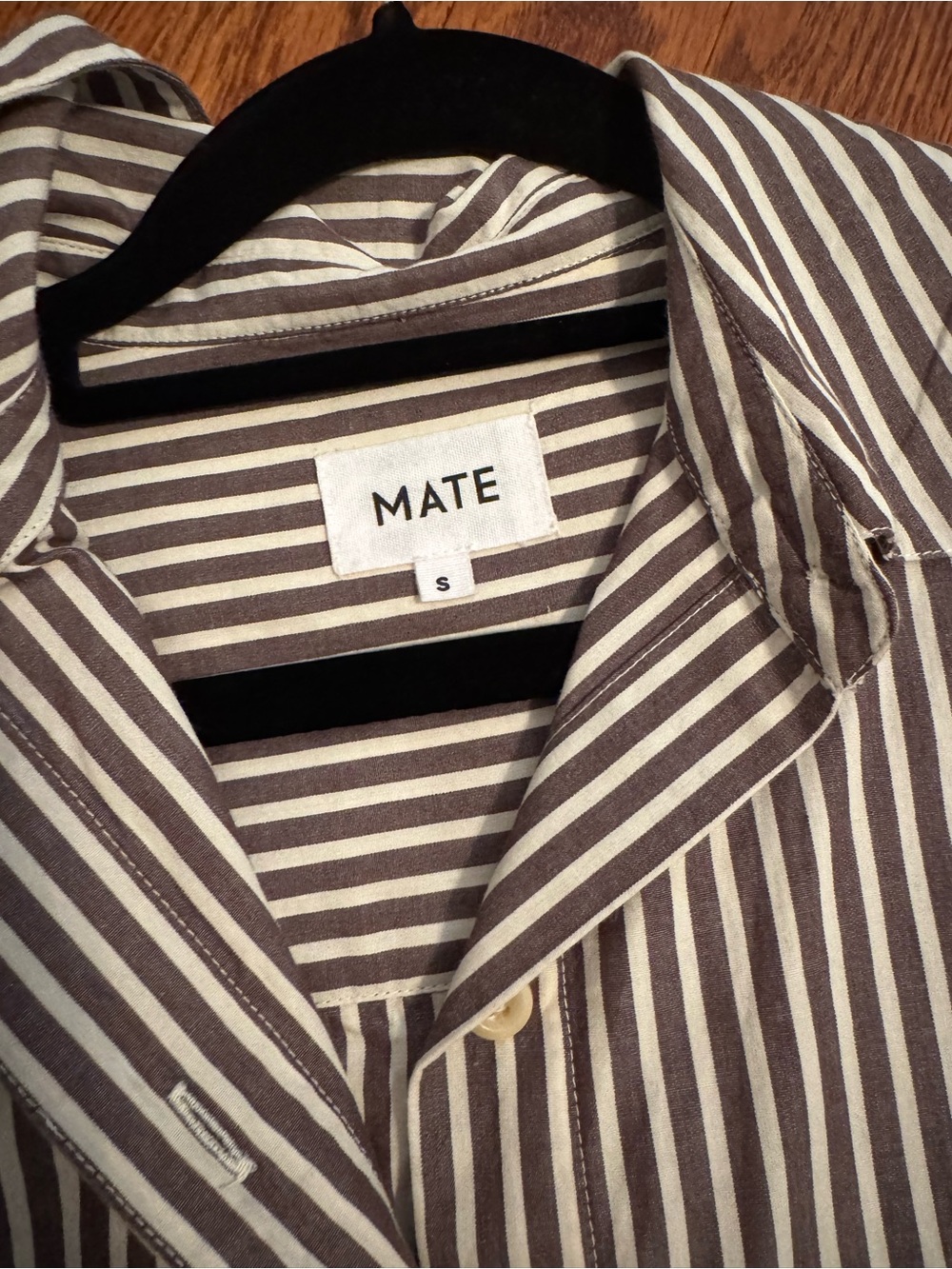 MATE the Label Striped Button Down and Shorts Set Small - Picture 4 of 5